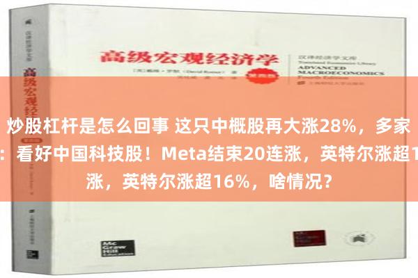 炒股杠杆是怎么回事 这只中概股再大涨28%，多家国际大行发声：看好中国科技股！Meta结束20连涨，英特尔涨超16%，啥情况？